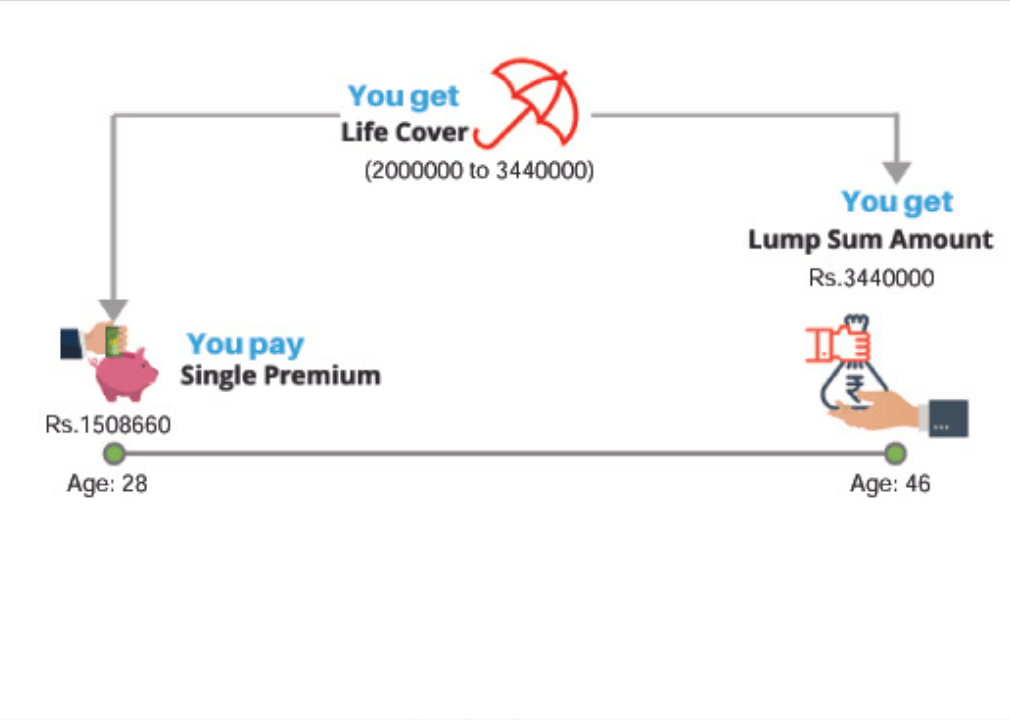 LIC Dhan Vriddhi Benefit Pattern Illustration